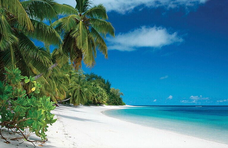 美しいビーチで知られるセイシェル。