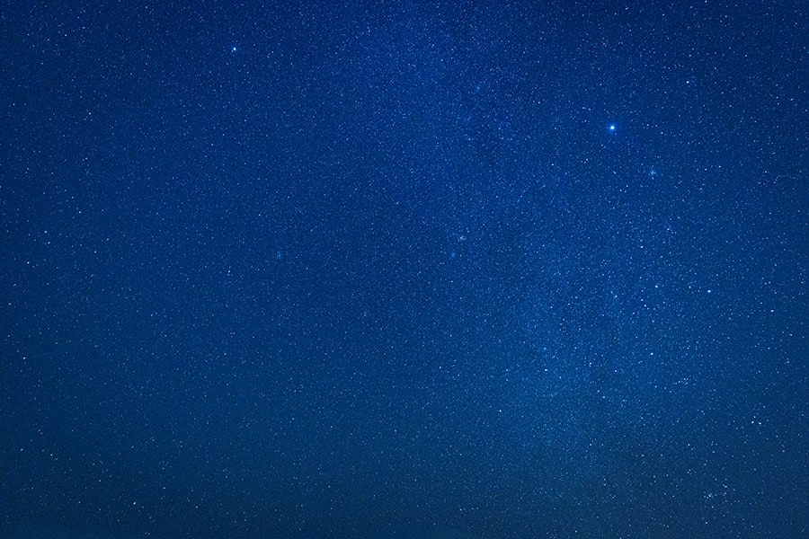 国頭村森林公園から見た満天の冬の星。