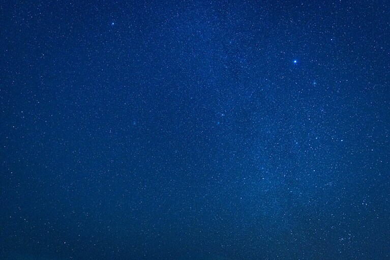 国頭村森林公園から見た満天の冬の星。