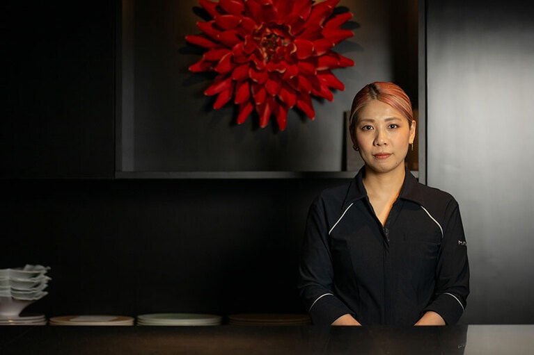 オーナーパティシエの宮田真代さん。