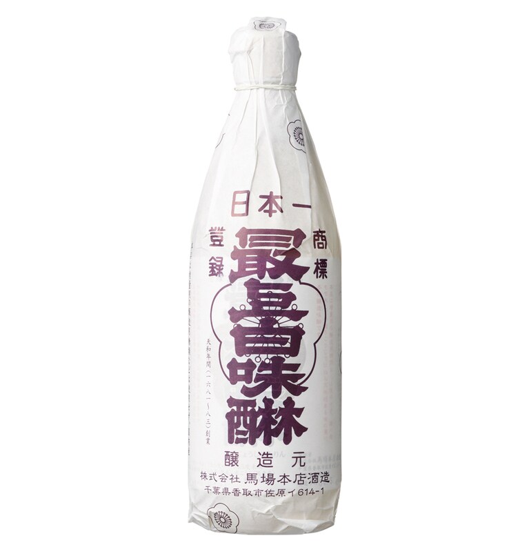 【馬場本店酒造】最上白味醂〈600ml〉769円。