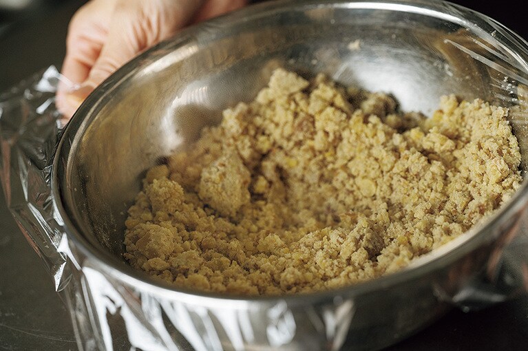 栗から水分が出てきてしっとりする。