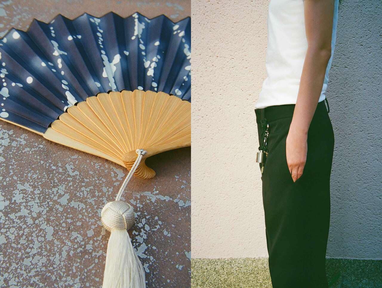 ジル サンダー × 伝統工芸工房により誕生した、布扇子とおりんチャーム。