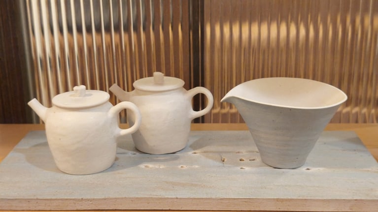 取材時にルビーさんも使っていた「水口」の茶器。