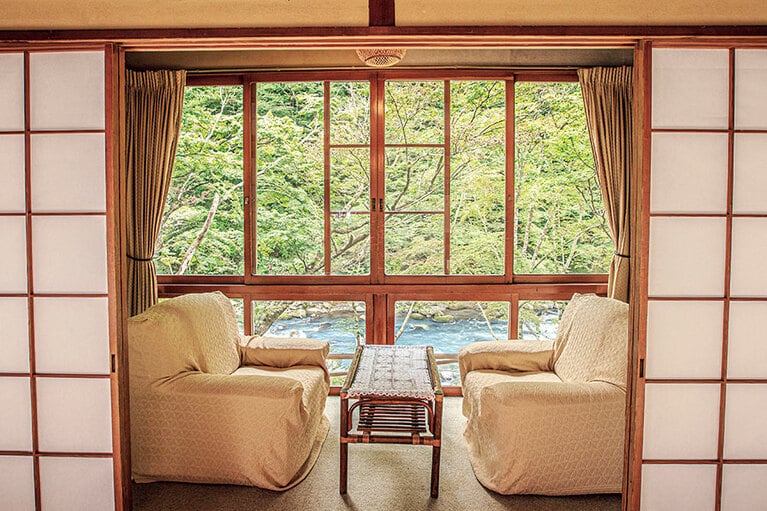 幸田露伴、大辻司郎が好んだ客室「梅一」。