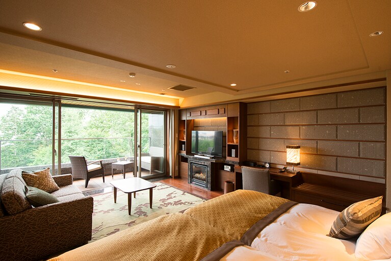 森のスパリゾート 北海道ホテル［北海道／帯広温泉郷］客室。フォレストスパツイン。