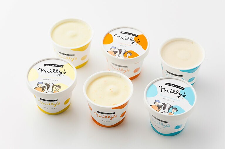 松本アイス工房「松本牧場プレミアム ミリーズ」4,200～4,500円（110ml×6個入り）／佐賀県