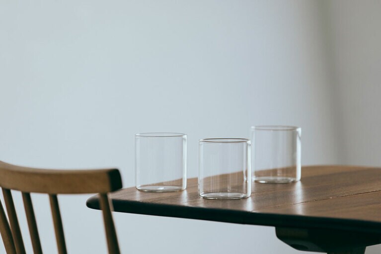 グラスに花瓶、料理……など、使い勝手のいいヴィジョングラス。