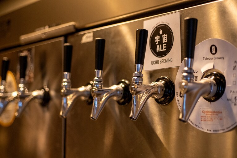 冷蔵庫にタップが。