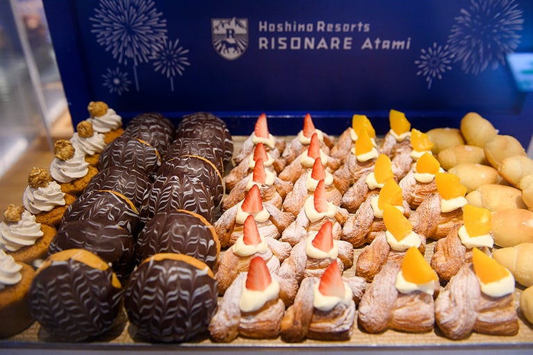 マフィン、デニッシュ、ブリオッシュなど甘い系のパンも充実。小ぶりなのもうれしい。