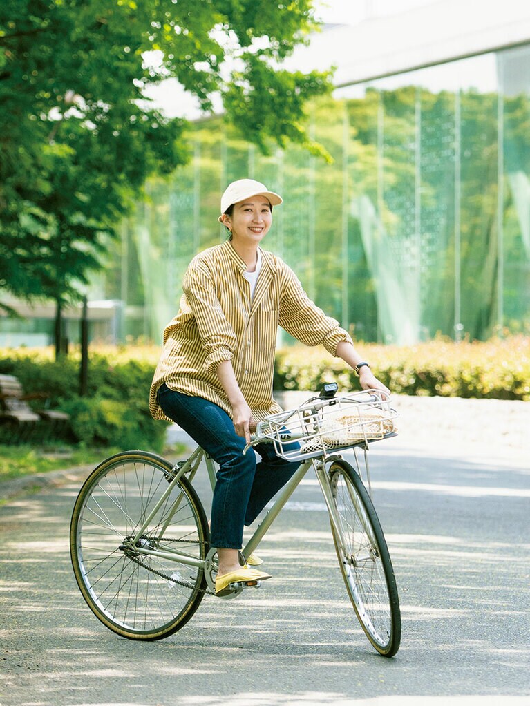 「フレームの色に合わせて服を選ぶのが楽しい」