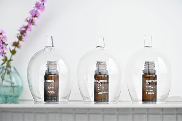 クラブラウンジには、選べるアロマオイルなども。