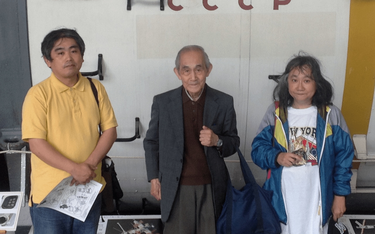 2014年。ガンの診断が確定した少し後。姉は宇宙に関心があったので旧ソ連製の宇宙ステーション、ミールの実物予備機を苫小牧に見に行った。　©2024動画工房ぞうしま