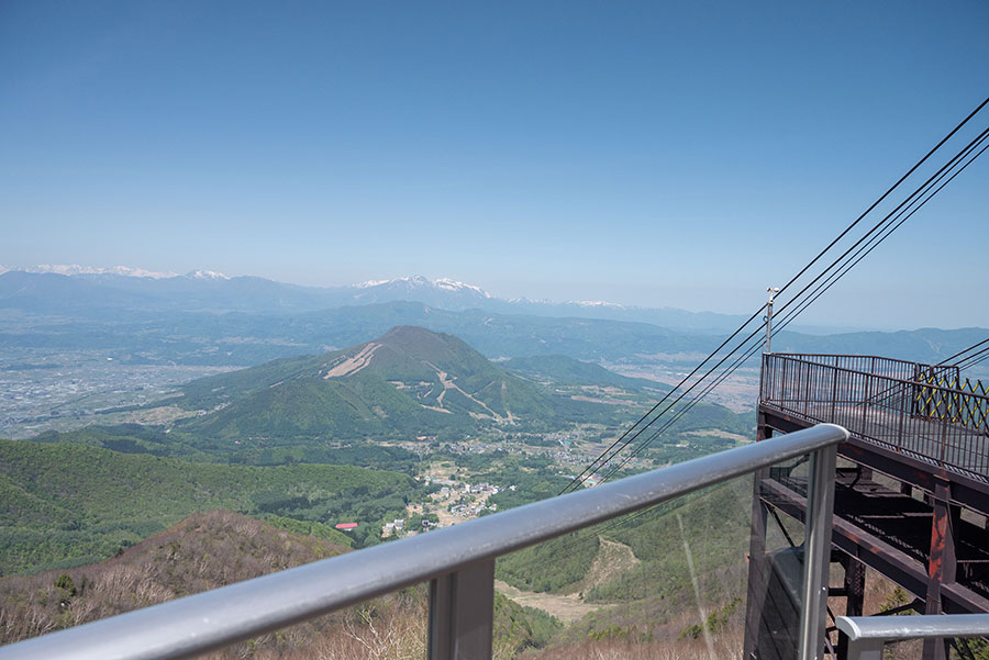 訪れた日はロープウェイ山頂駅からこんな景色が見えた。