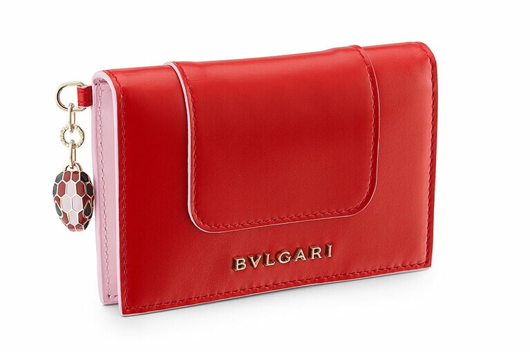 クレジットカードホルダー カーフ／カーマインジャスパー 39,000円。