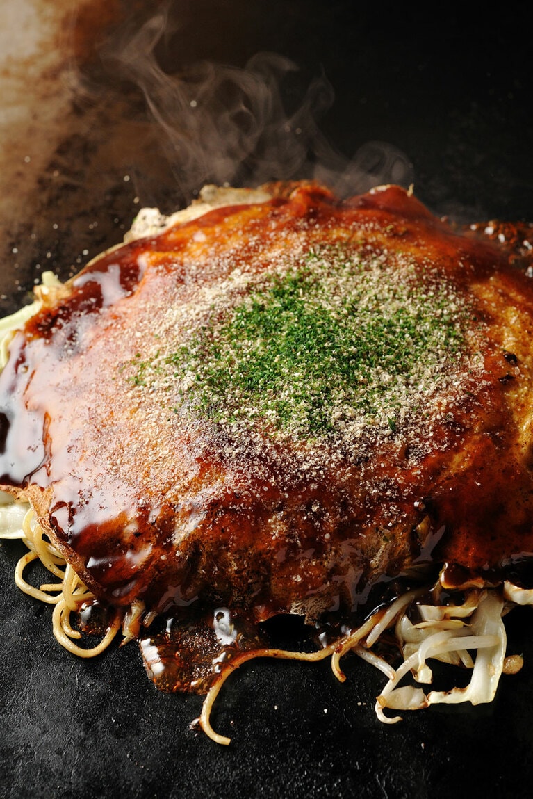 【ほり川】純米吟醸たけはら焼き(肉・卵入り)1,000円。