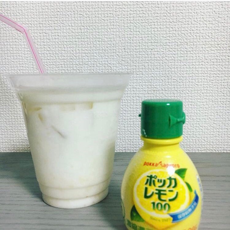 ヨーグルト甘酒＋レモン。
