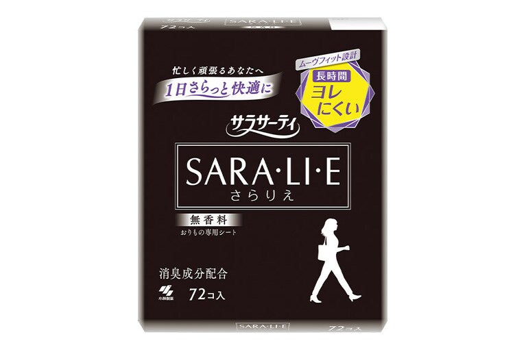 サラサーティ SARA・LI・E（さらりえ）無香料 72個入り 272円（編集部調べ）／小林製薬
