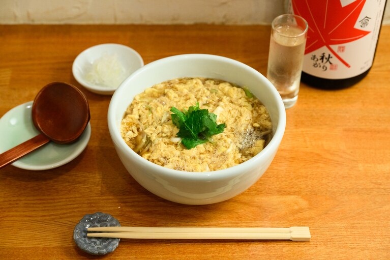 たまごとじそば。