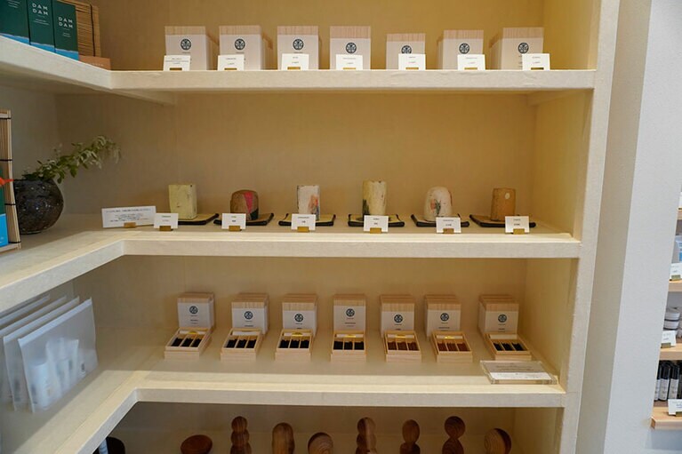 整然と並んだプロダクト。