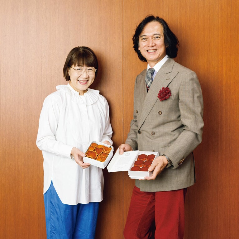 左から料理家・「KUCHIBUE」オーナーシェフの坂田阿希子さん、コラムニスト・美食評論家の中村孝則さん。