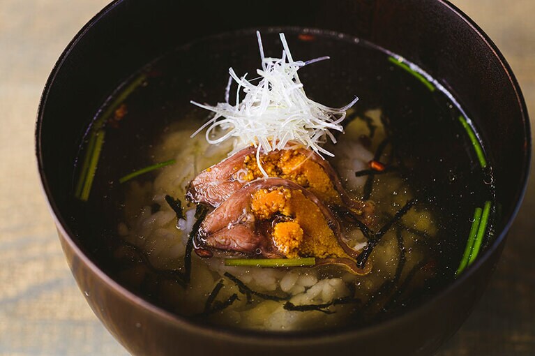 グルメ漫画『美味しんぼ』にて紹介された名物の茶漬け。