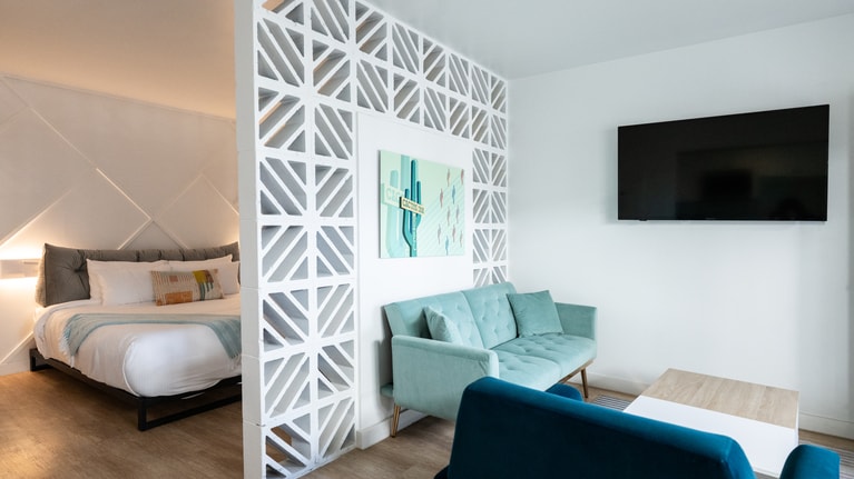 ゆったりとした「キングスイート」。