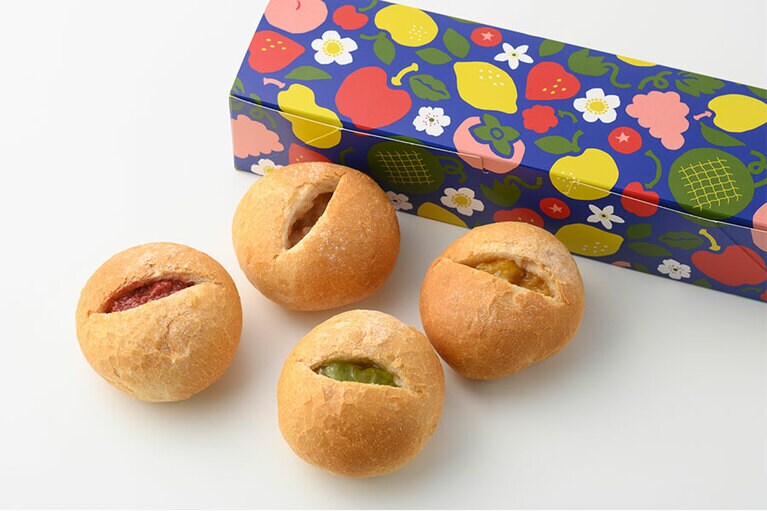 大人のジャムパン 各約110g 370円～／大人のジャムパン専門店 銀座 月と花