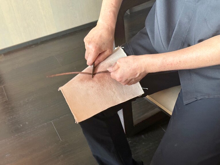 30分以上かけてツルツルになるまで研いでいく。