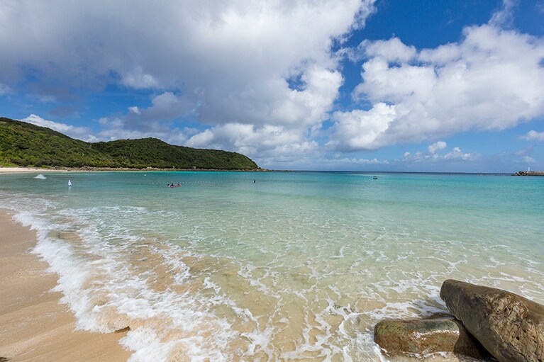 【鹿児島県】浦田海水浴場。