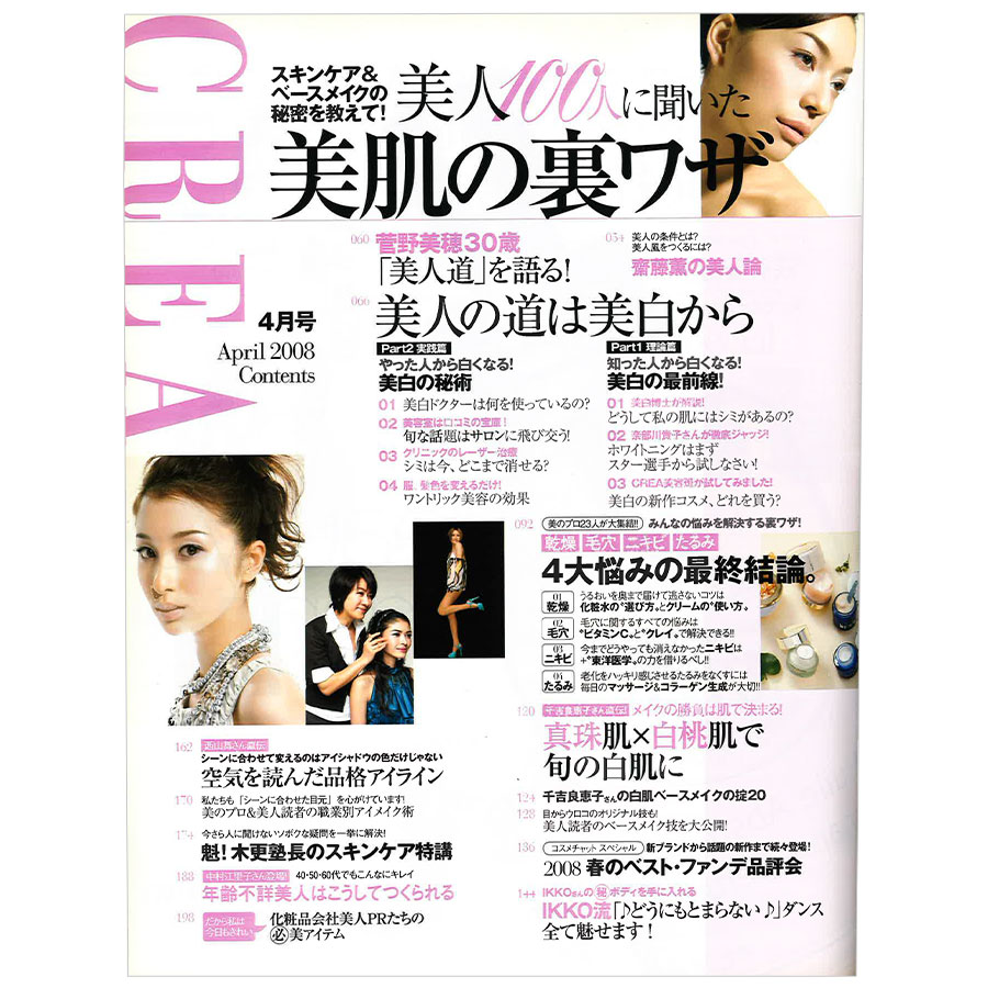2008年4月号目次。