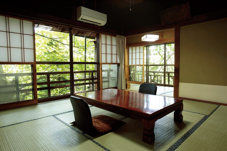 藤村が『千曲川旅情の歌』を執筆した「藤村の間」。