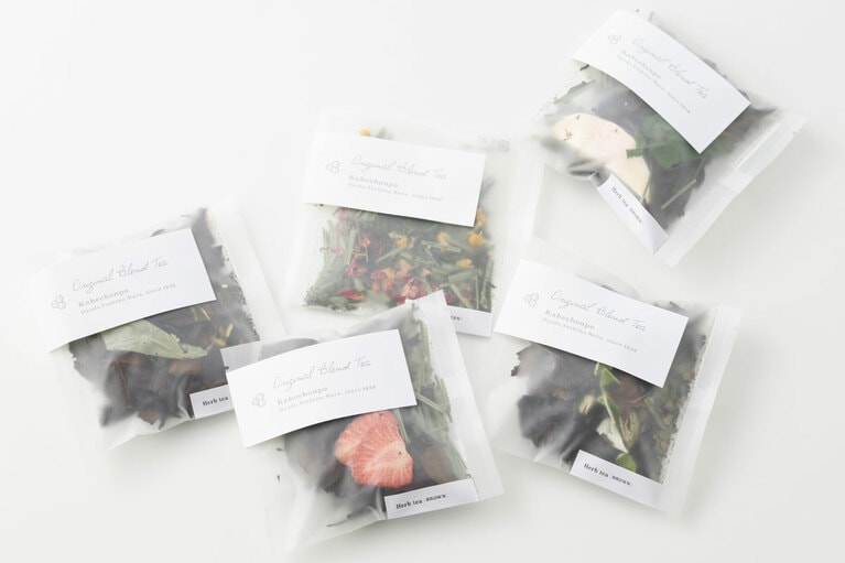 【奈良県】Original blend tea 各432円／嘉兵衛本舗