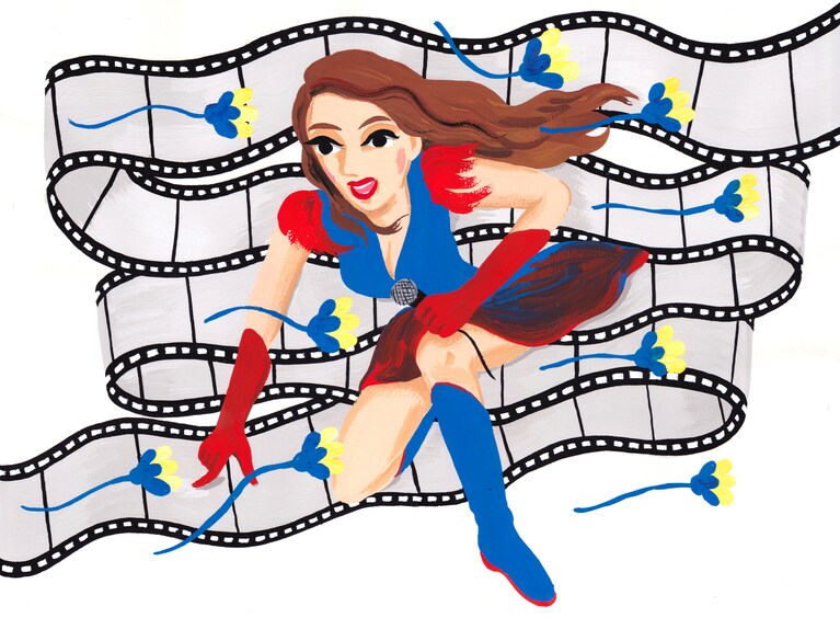 東京ケイ子がLiLiCoさんの宿命を紐解き、そのイメージを中村桃子さん描いた。©中村桃子