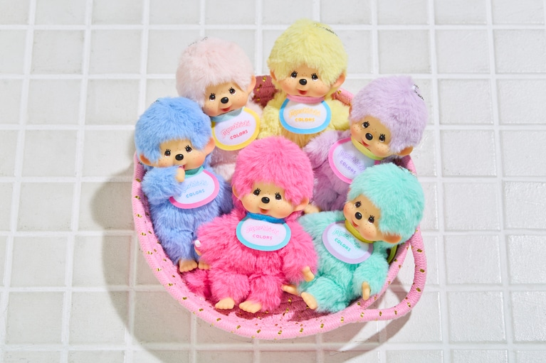 モンチッチCOLORS キーチェーン 各 2,200円。©SEKIGUCHI