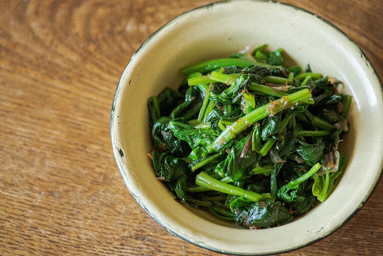 ほうれん草のおかかあえ