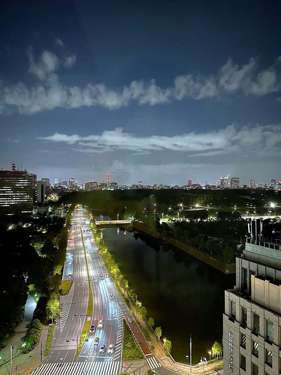 東京でも数少ない皇居外苑の夜景が眺められる ※景色の見え方は部屋により異なります。