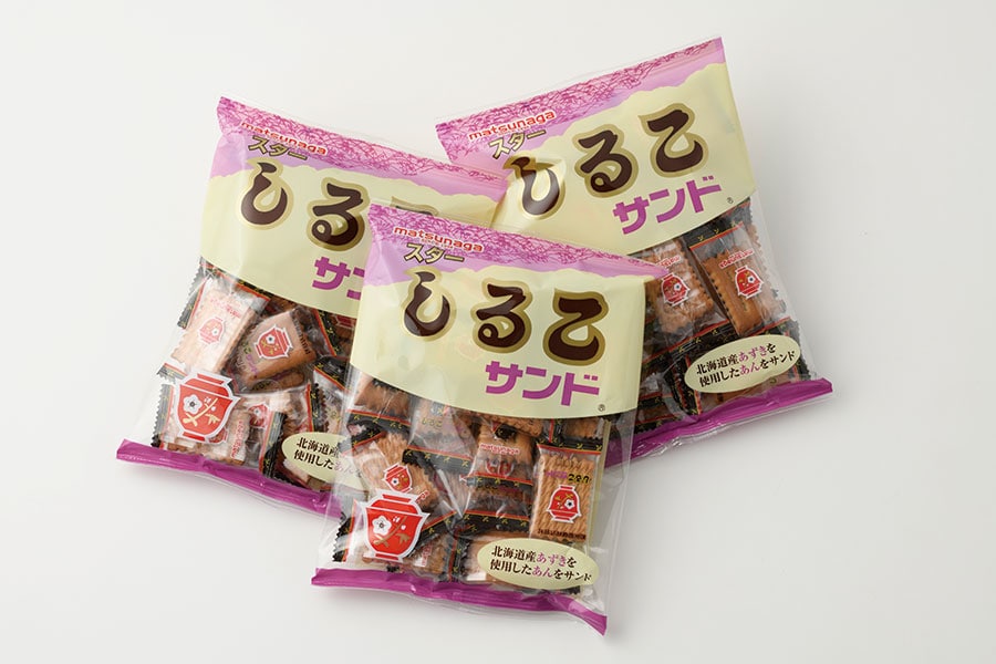 松永製菓「スターしるこサンド」各160円(110g)／愛知県