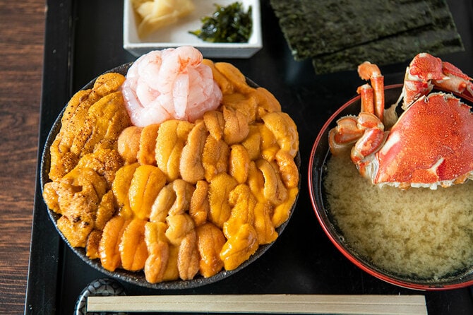 うに！ うに！ うに！ 北海道余市町うに専門店「世壱屋」で ねっとり