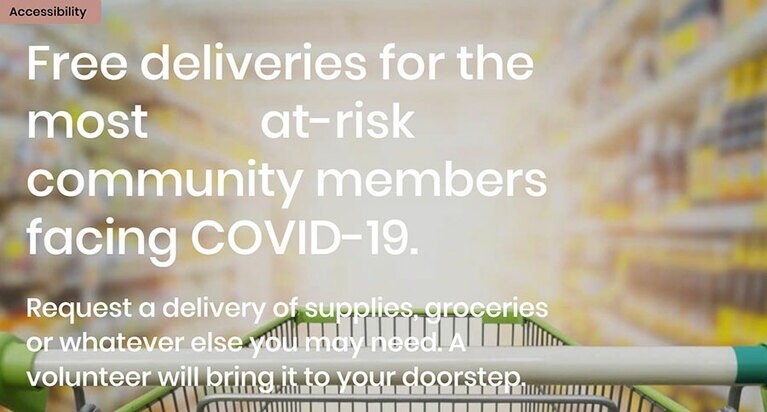 学生たちがボランティアで立ち上げた「インビジュブル・ハンズ」。