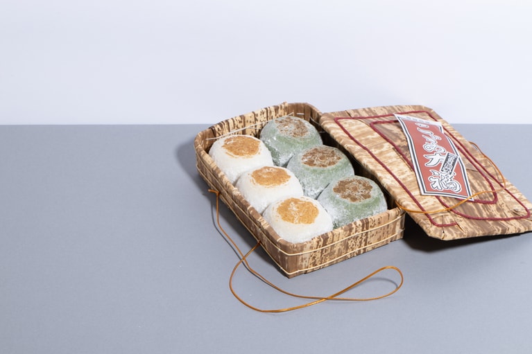 「こごめ大福 竹籠6個入」2,900円。