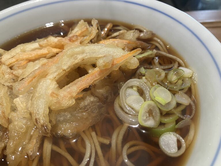 立ち食いそばっぽいかき揚げも秀逸だ