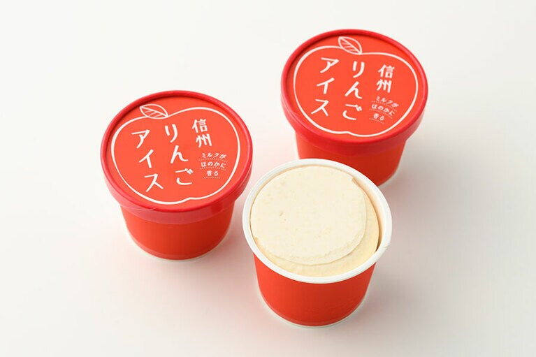 ネバーランド「ミルクがほのかに香る 信州りんごアイス」各300円(100ml)／長野県
