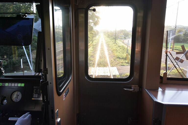 ローカル線のいすみ鉄道。自転車をのせることもできるそうです。
