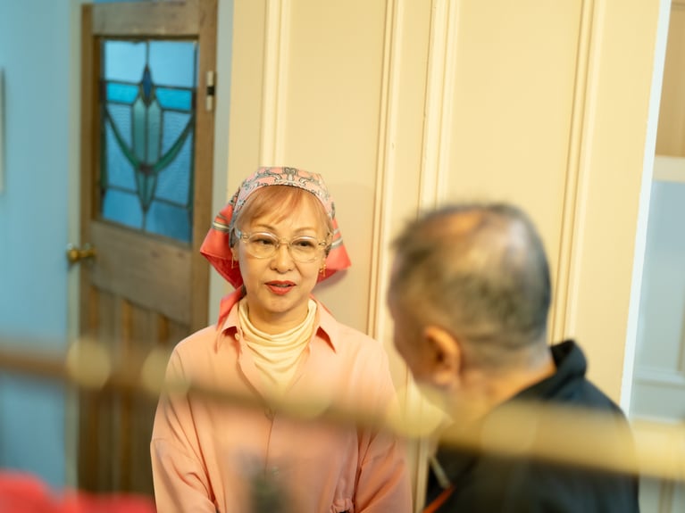 安野ともこさんと近田春夫さん。