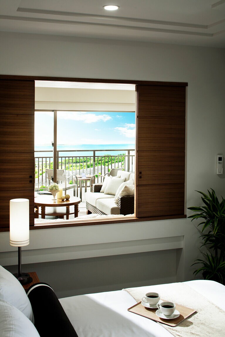 全室スイート仕様でゆったりとしたインテリア。