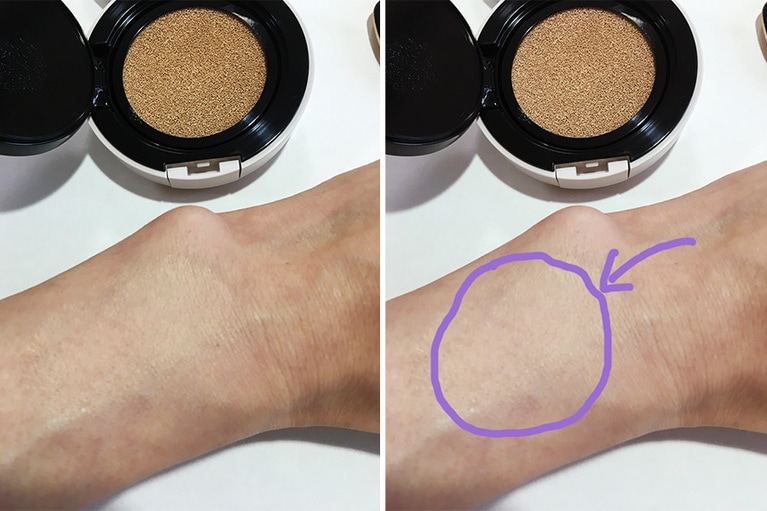 薄づきですが、質感でカバーしてくれます。