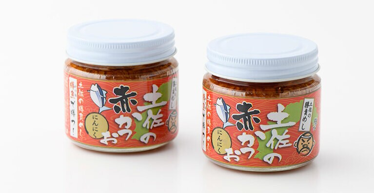 【高知県】土佐の赤かつお にんにく味 各540円(税込・120g)。