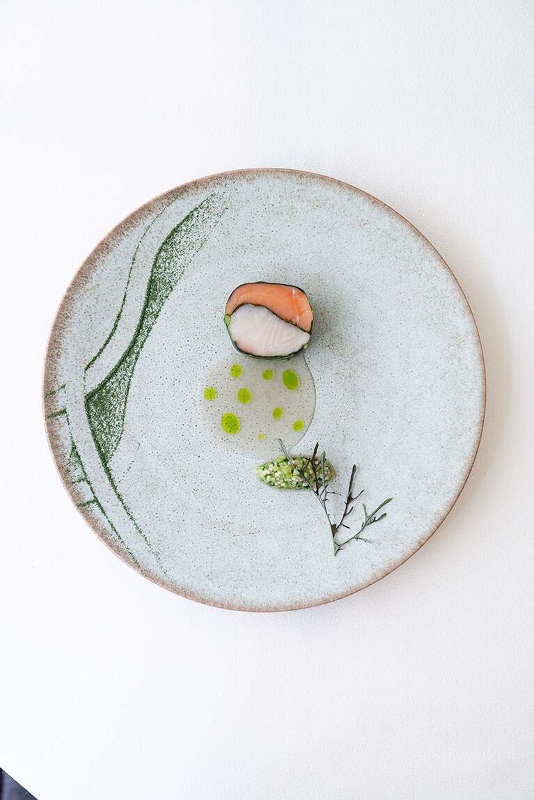 扉温泉 明神館［長野／扉温泉］フレンチ菜。