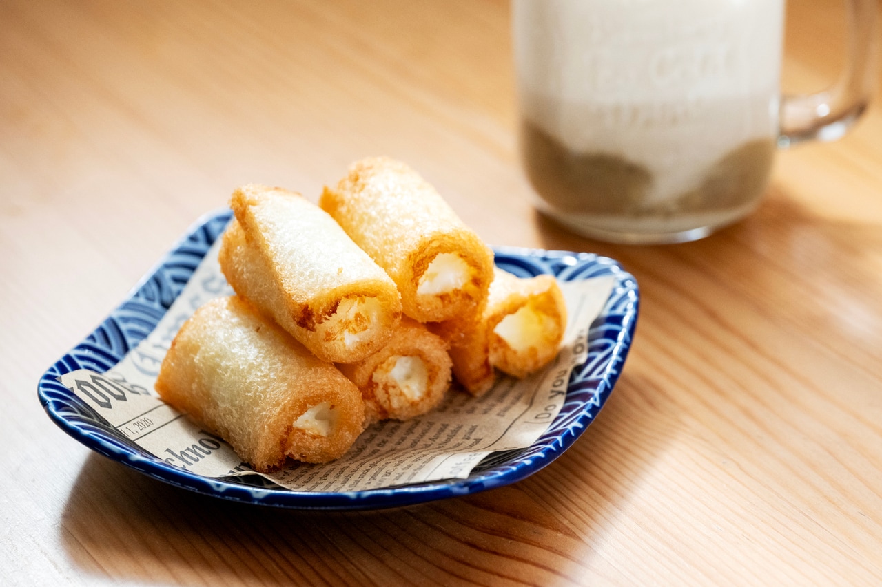 「牛乳フライ(炸牛奶)」600円。